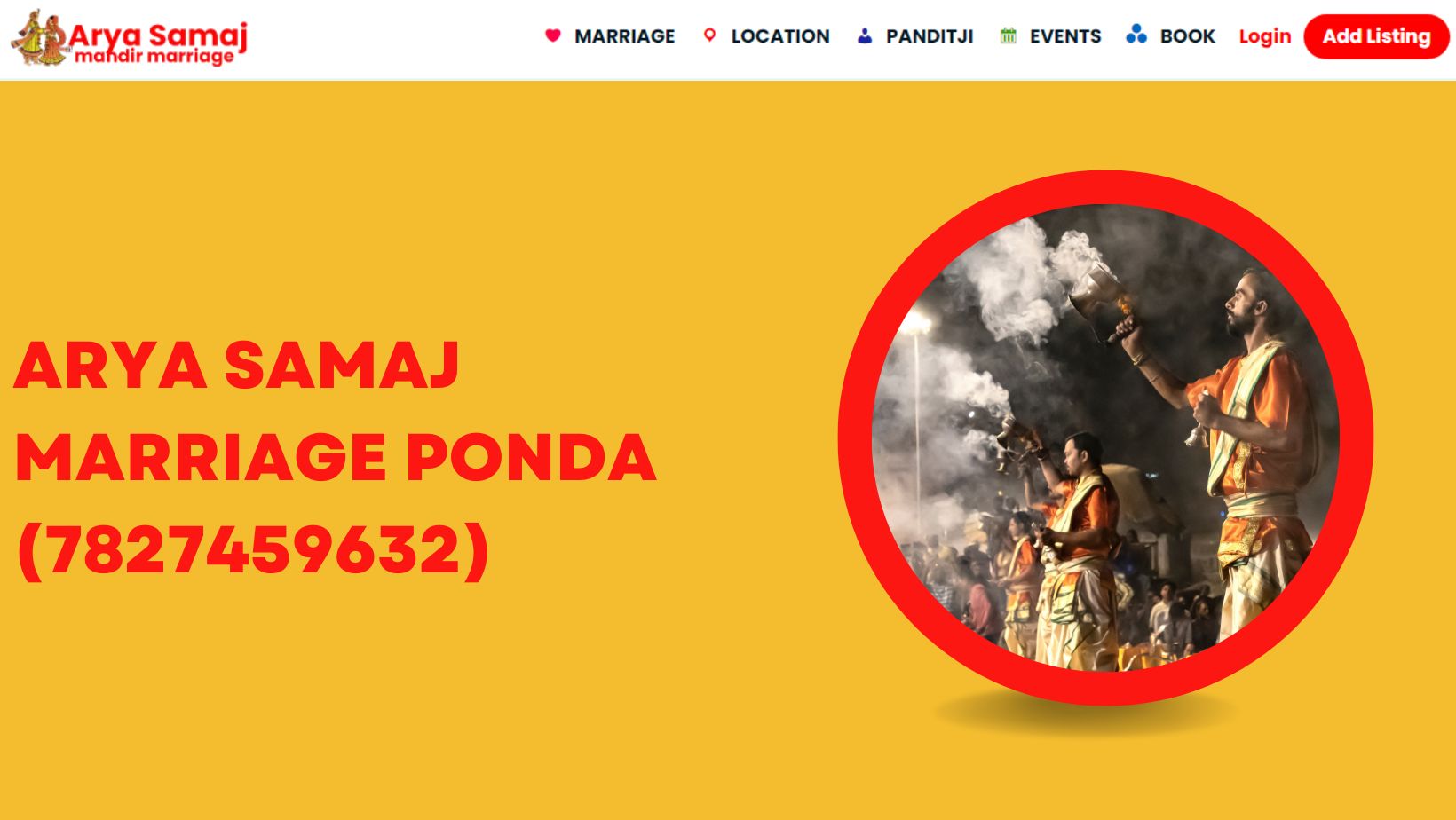 Arya Samaj Marriage Process in Ponda
