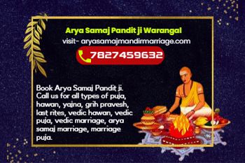 Book Arya Samaj Panditji in Warangal