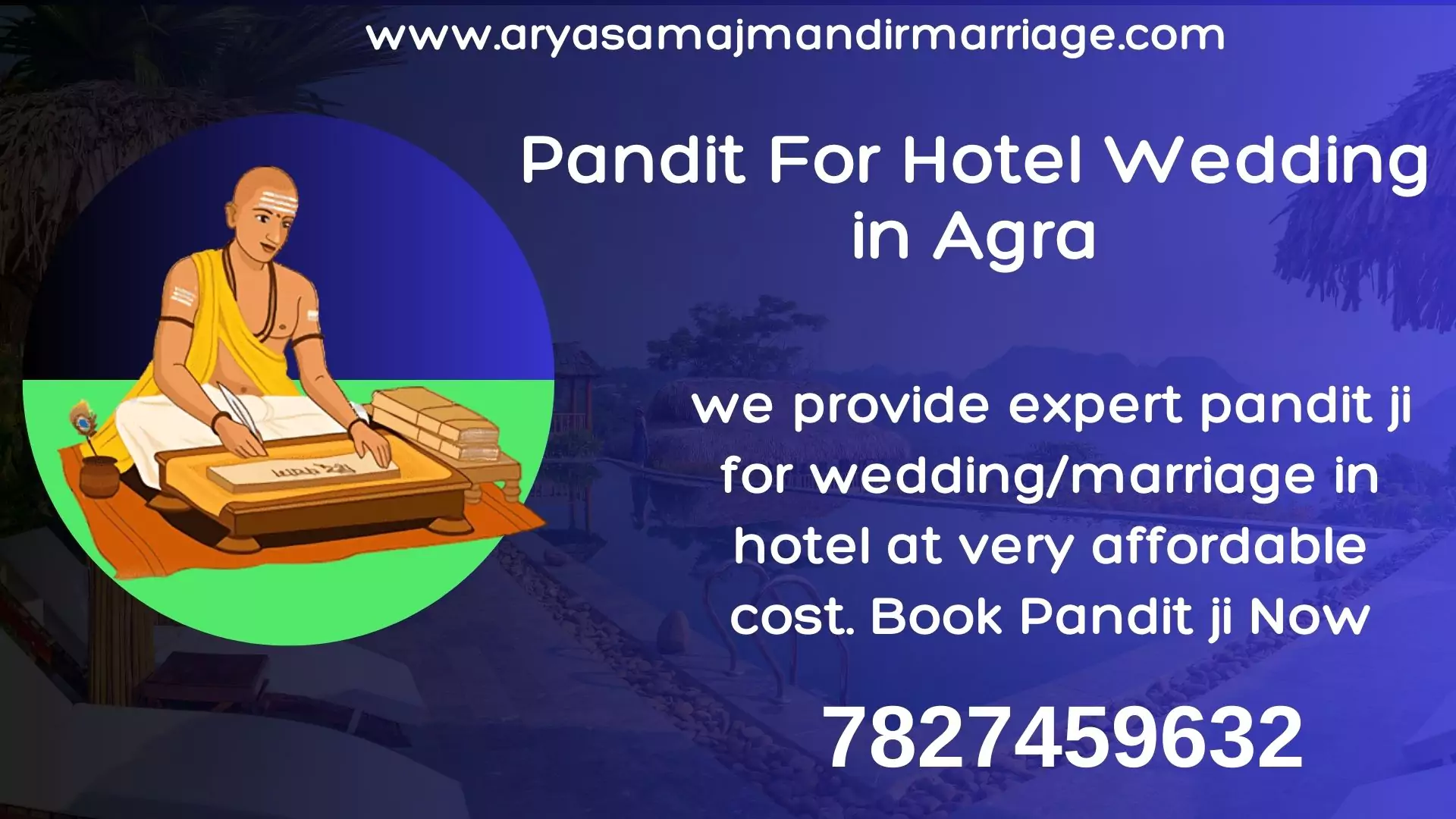 pandit for hotel wedding in agra