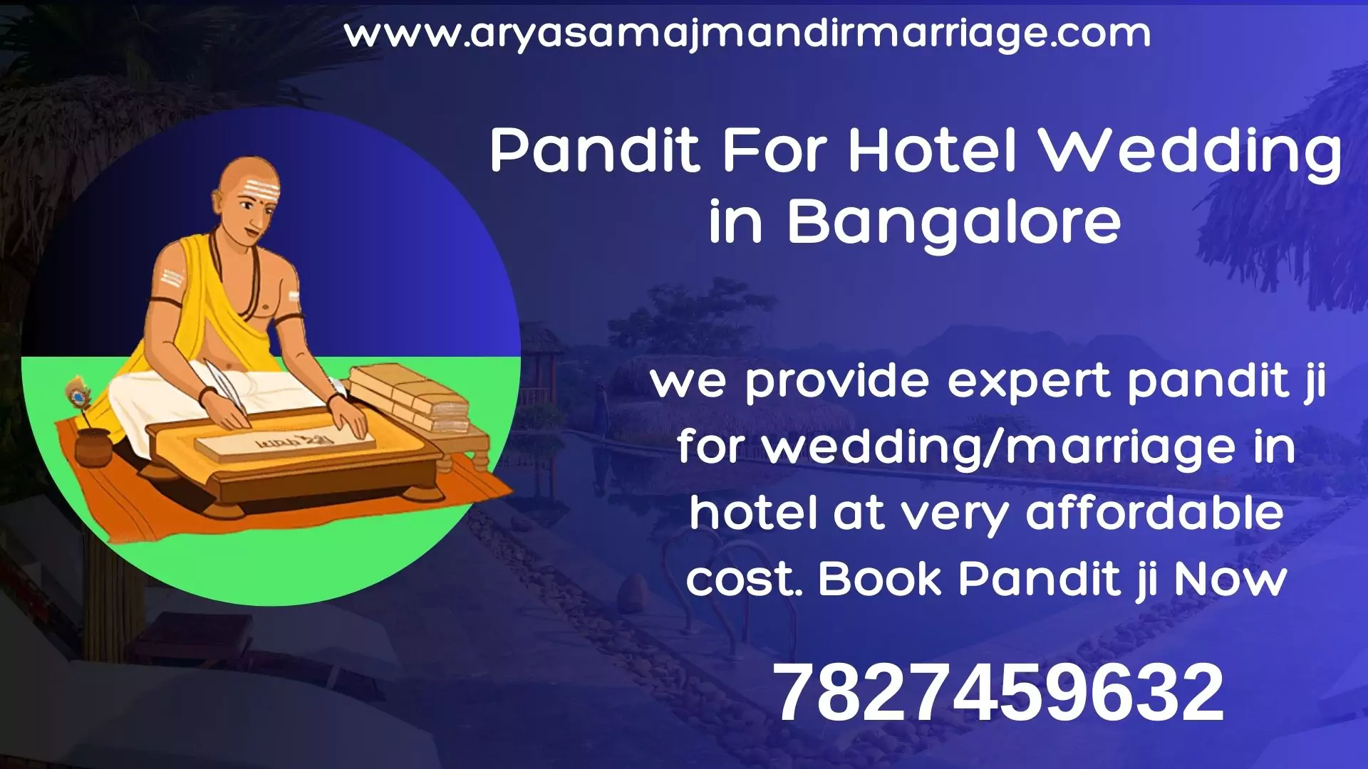 pandit for hotel wedding in bangalore