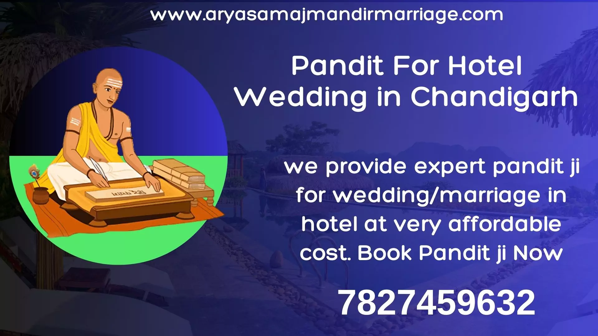 pandit for hotel wedding in chandigarh