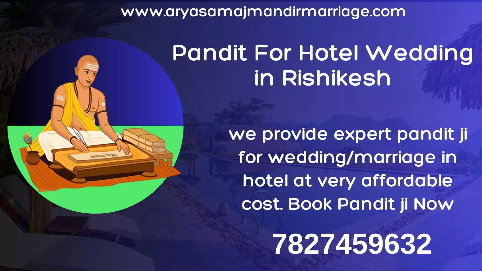 pandit for hotel wedding in rishikesh